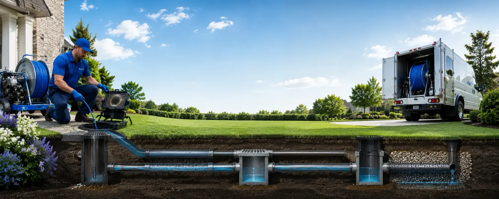 Outdoor drain cleaning information for Grand Terrace, CA